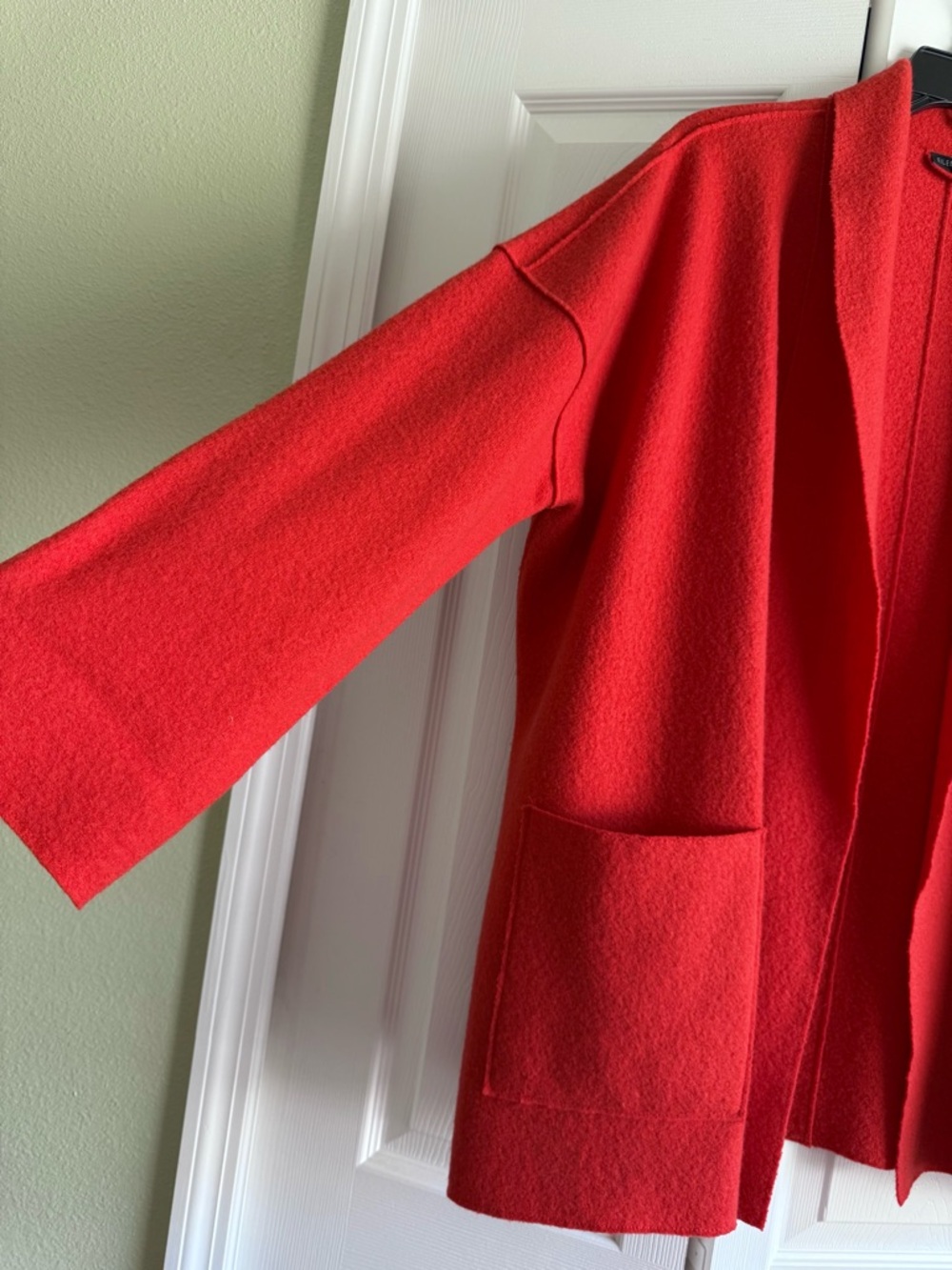 Eileen Fisher Wool Kimono Shawl Collar Jacket - Picture 8 of 10